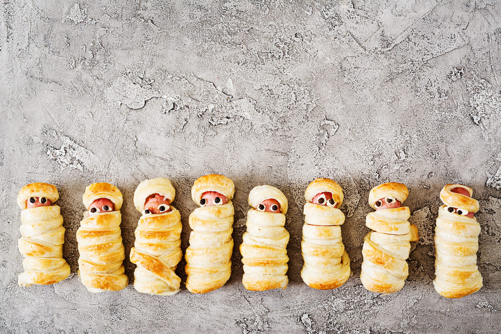 plats-amusants-Halloween-momies-saucisses plats-amusants-Halloween-momies-saucisses