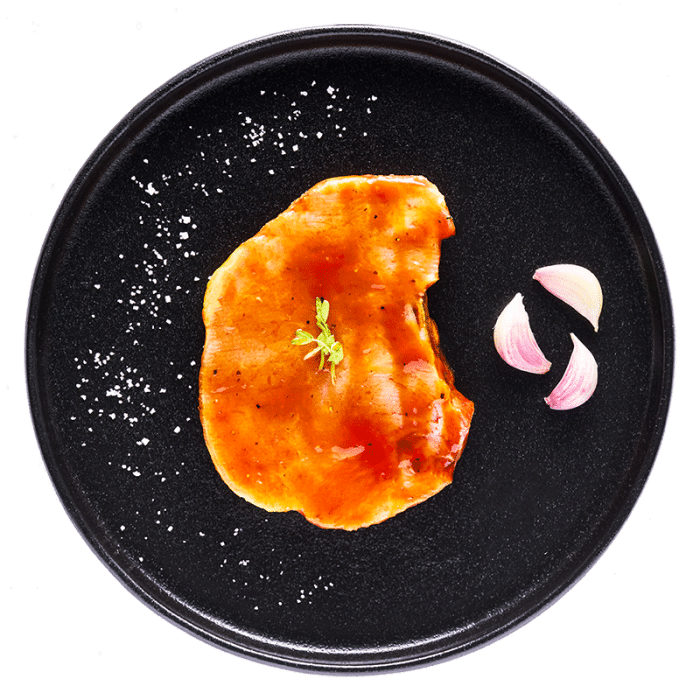 Côtelette de porc fumée sauce miel et ail – Image 2