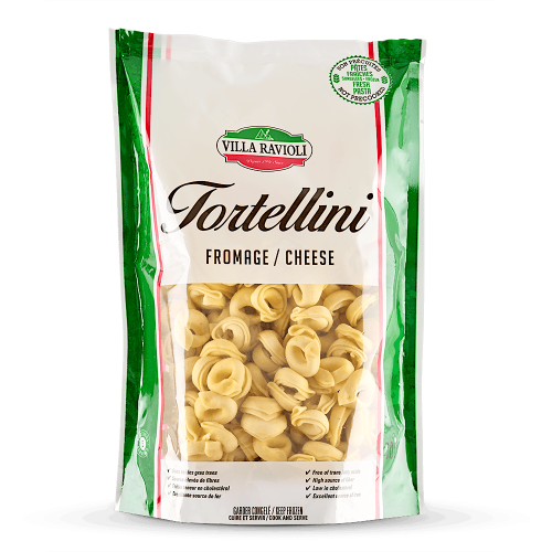 Un emballage de Tortellini au fromage de Villa Ravioli