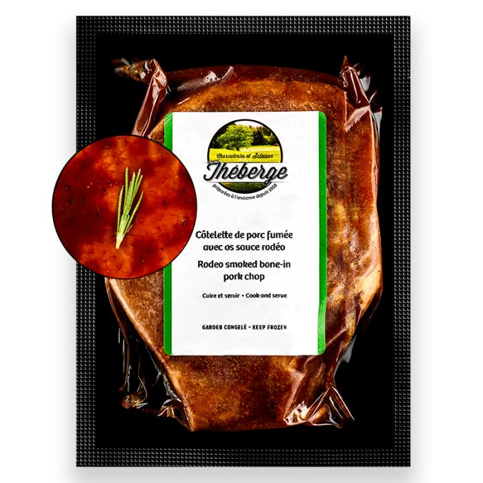 Côtelette de porc fumée sauce Rodéo