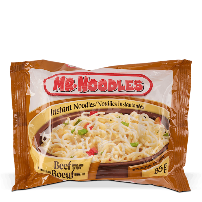 Nouilles ramen instantanées au bœuf Mr. Noodles