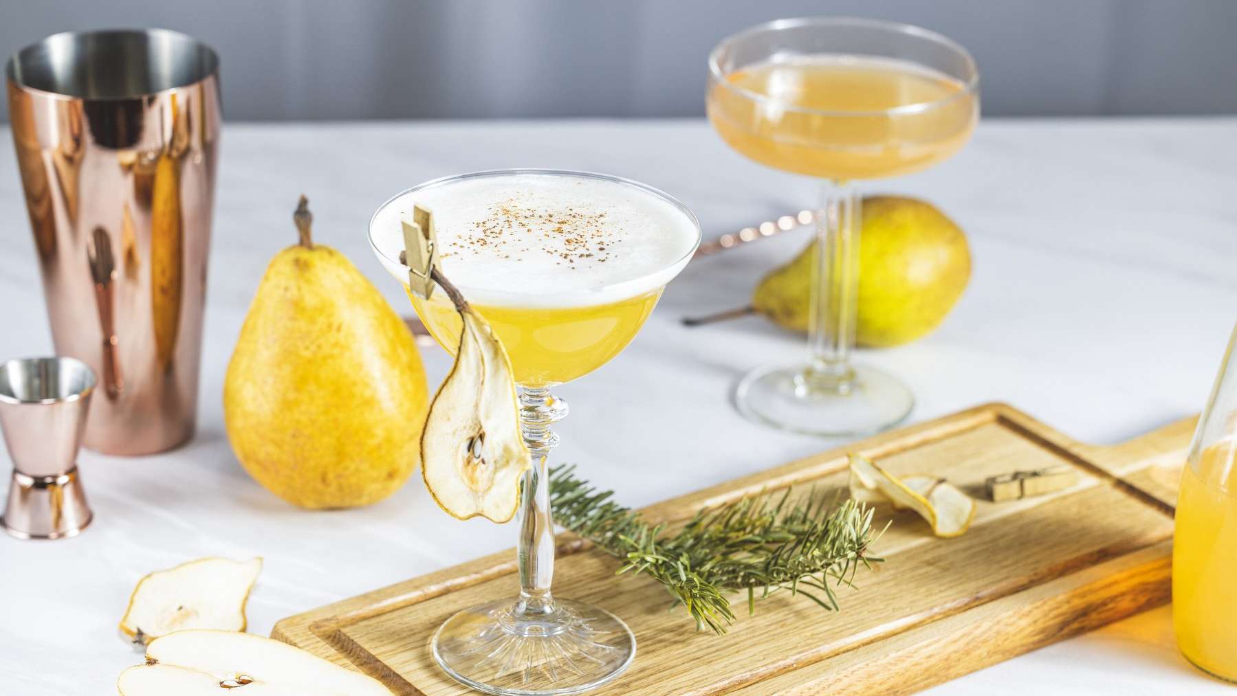 Un Spritz à la poire, une recette de cocktail à base de bulles pour le Nouvel An